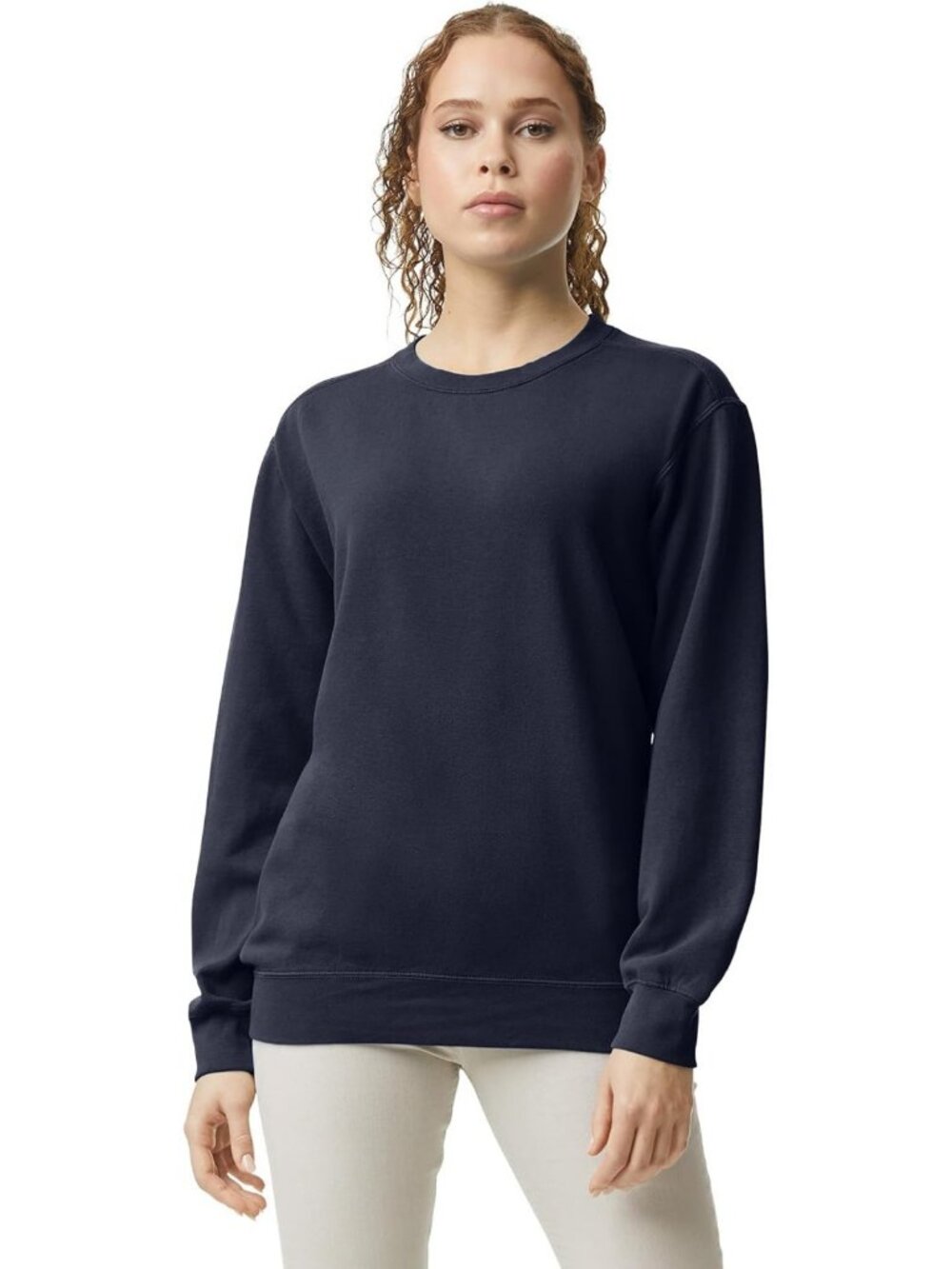 Cozy Adult Crewneck Sweatshirt, Soft Cotton Blend, Perfect for Layering & Casual